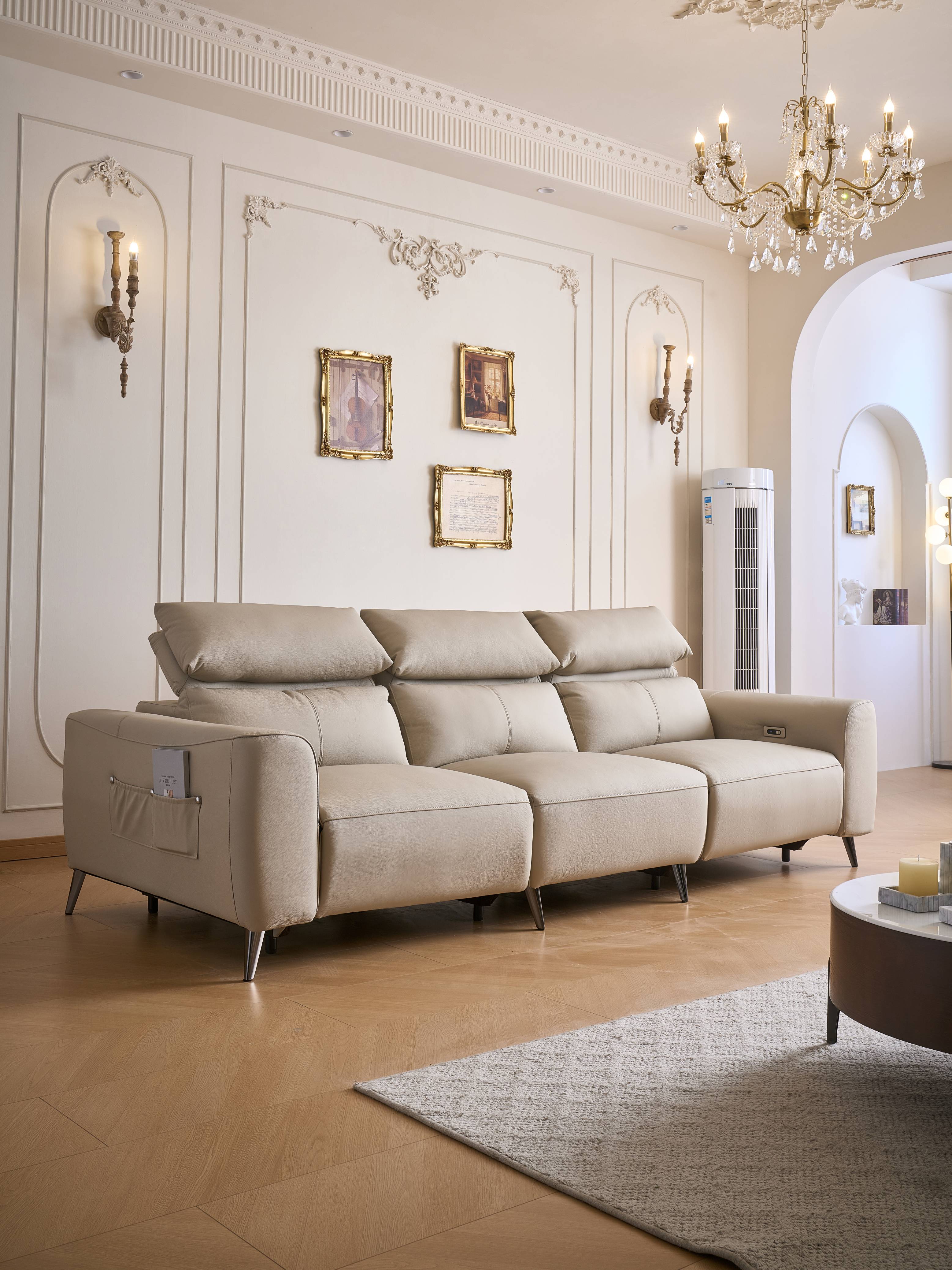 LuxPower 3-Seater Leather Electric Recliner Sofa | LZ Decor ...