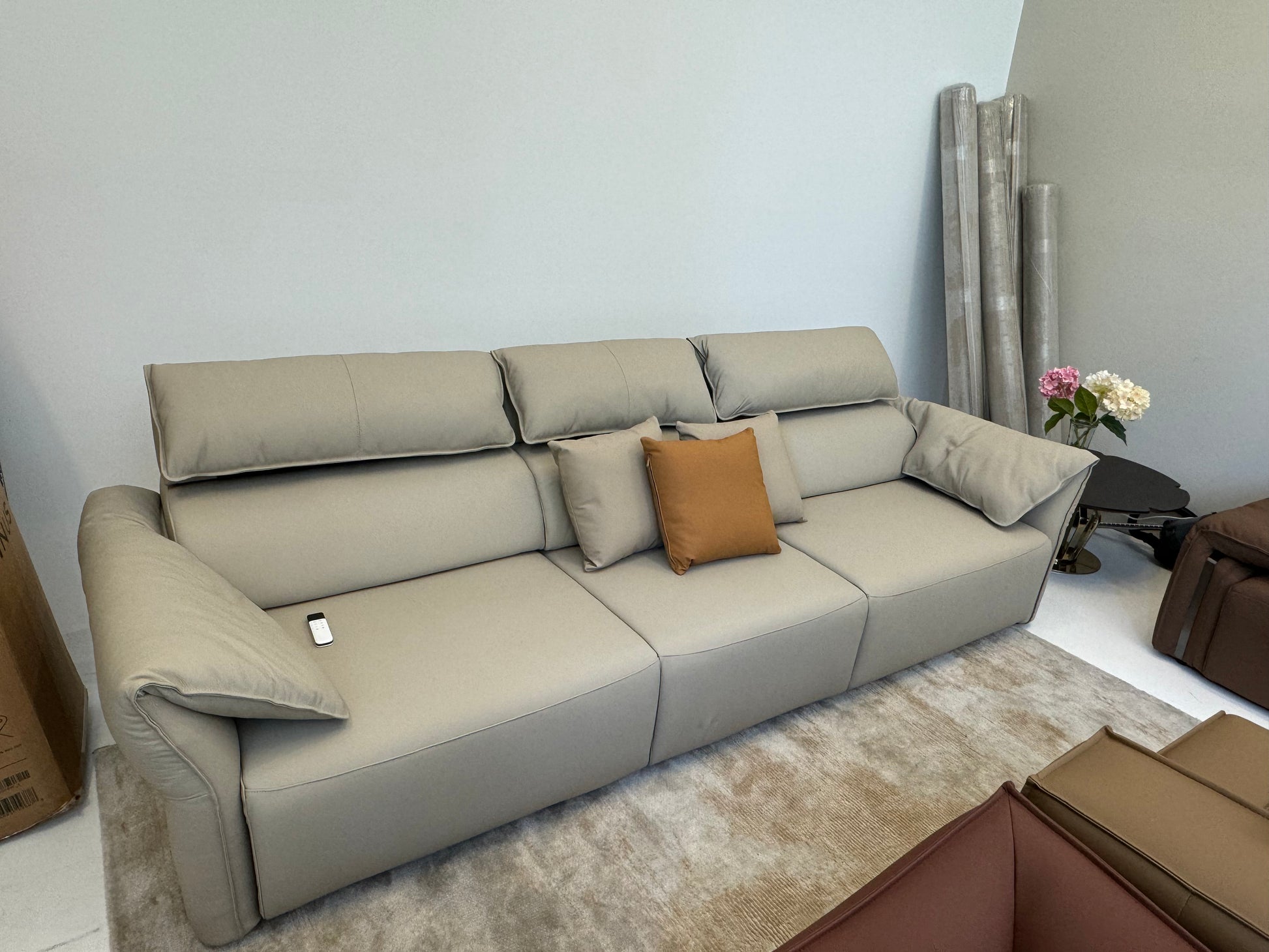 Opulence Fully Electric Reclining Sofa Bed - Leather
