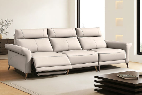 Nova 3 Seat Leather Electric Recliner Sofa – Dual Reclining Comfort