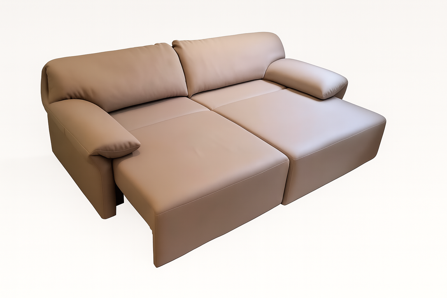 Moonlight 2.5 Seat Dual Electric Reclining Sofa Bed - Leather