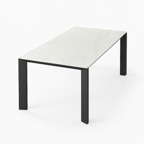 1.8M Star Luxury Marble Dining Table - Fendi White