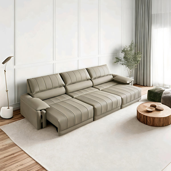 Elegance Fully Electric Reclining Sofa Bed Leather