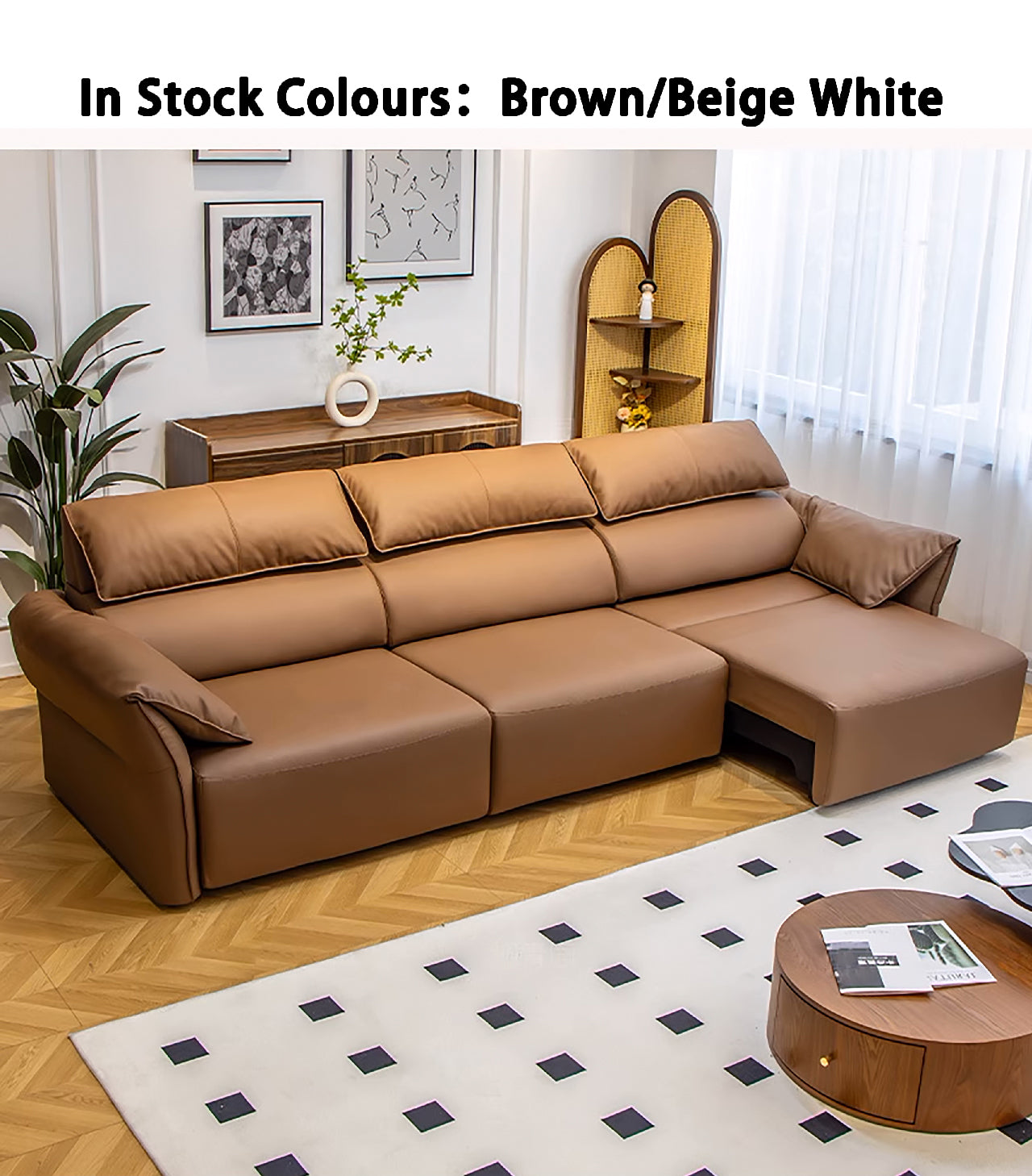 Opulence Fully Electric Reclining Sofa Bed - Leather