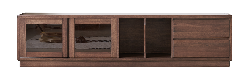 Solid Wood TV Cabinet Combo