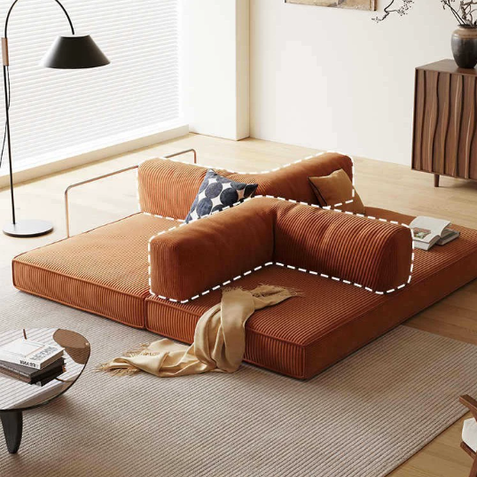 Koromo 3 Seater Modular Sofa Bed - Corduroy