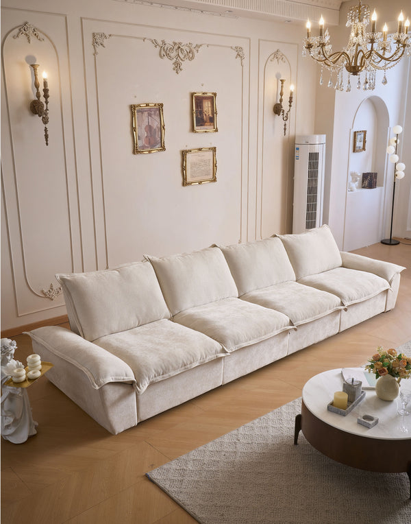 Cloud 4 Seat Fully Electric Reclining Sofa Bed with Adjustable Backrest - Fabric