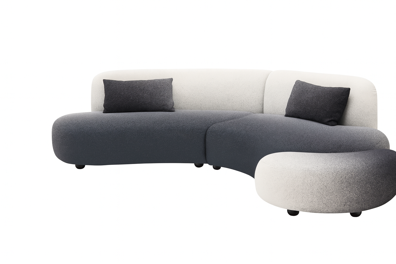 Star Curved Modular Fabric Sofa