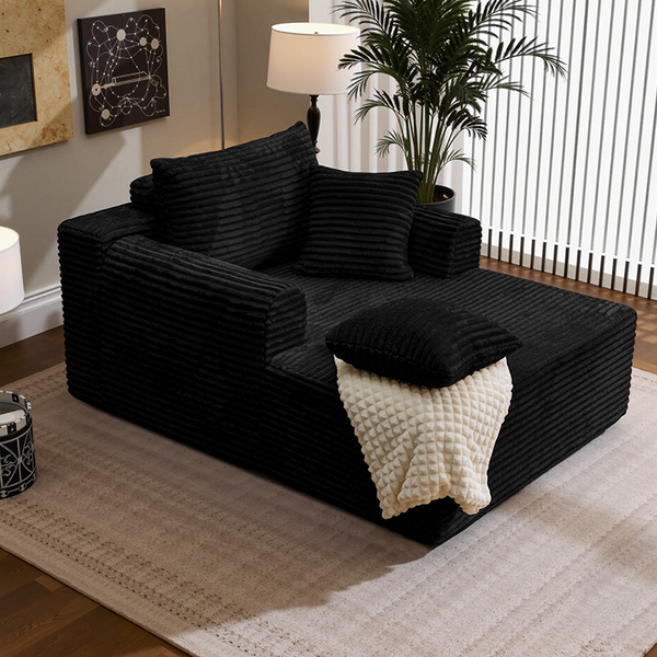 Lumoro 2 Seater Modular Sofa Bed - Corduroy