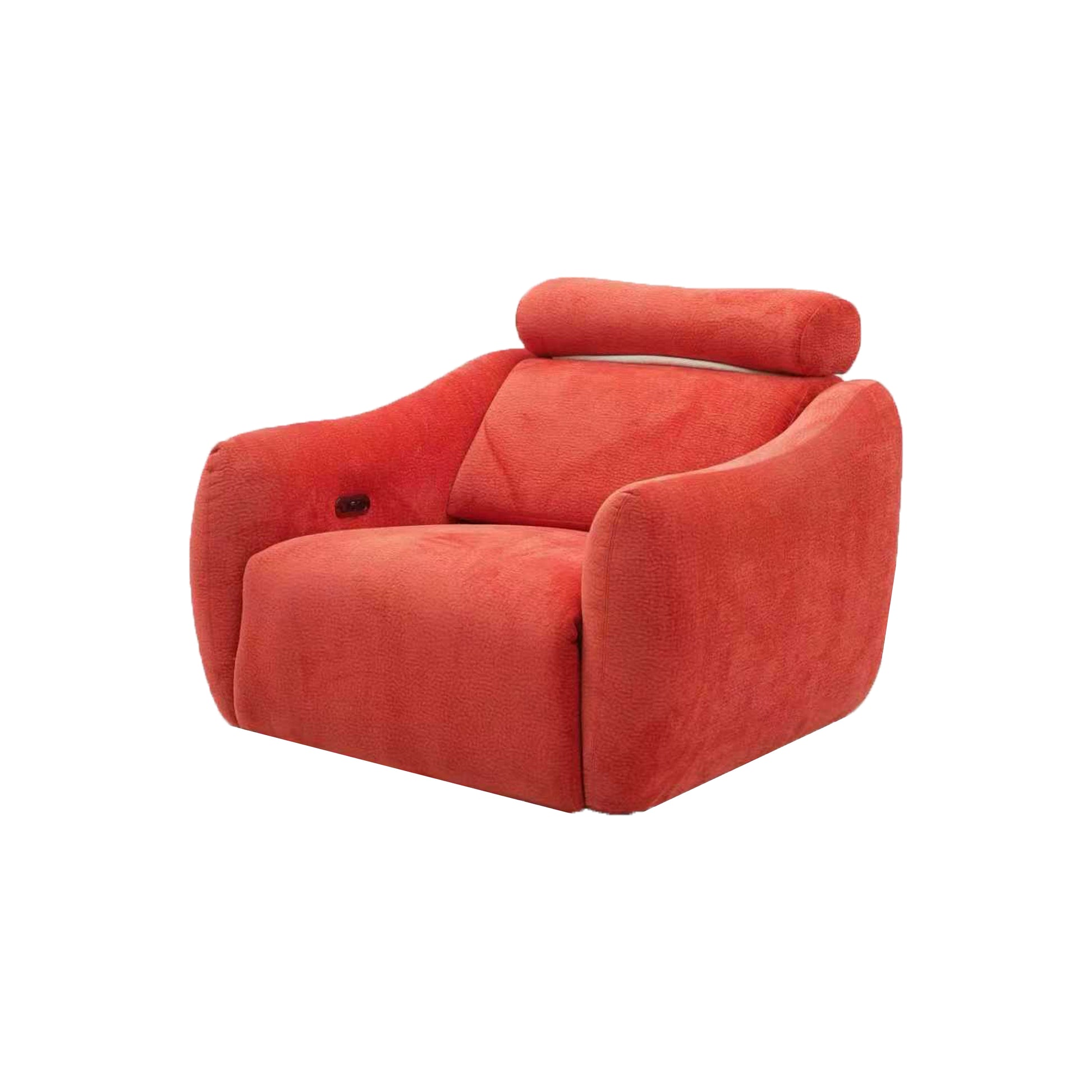 Sugar 3 Seat Dual Electric Reclining Sofa with Adjustable Headrest - Fabric