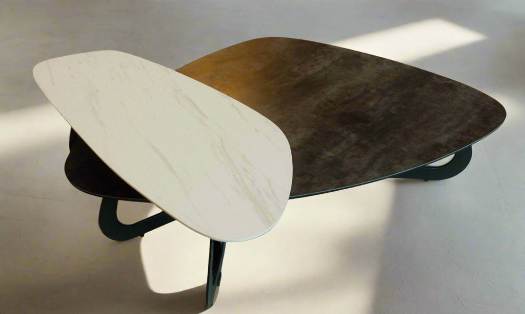 Contemporary Dual-Tone Nesting Coffee Table