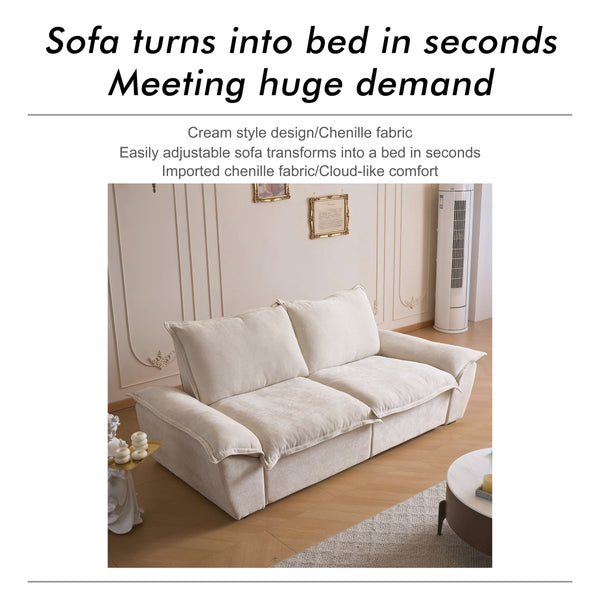 Cloud 2 Seat Fully Electric Reclining Sofa Bed with Adjustable Backrest - Fabric