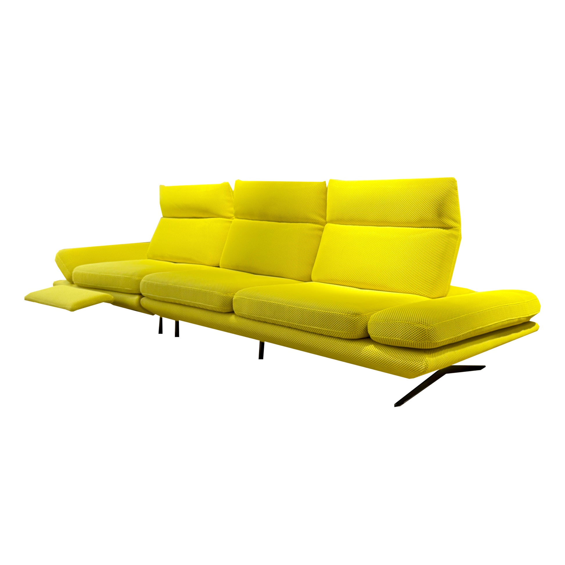 Civic 3.5 Seat Electric Reclining Sofa with Adjustable Backrest - Fabric