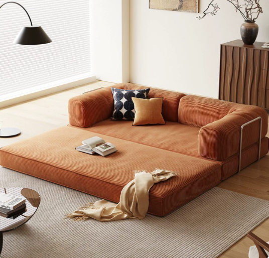 Koromo 3 Seater Modular Sofa Bed - Corduroy