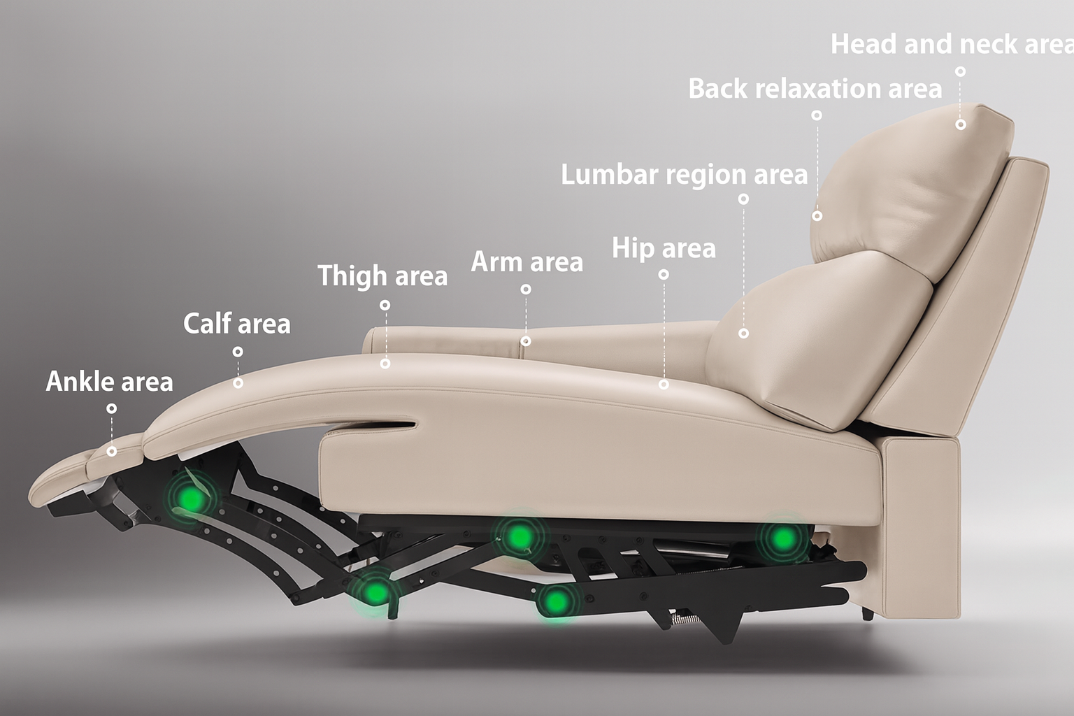LuxPower 3 Seat Dual Electric Reclining Sofa with Adjustable Headrest - Leather