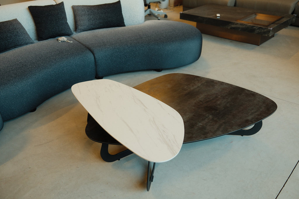 Contemporary Dual-Tone Nesting Coffee Table