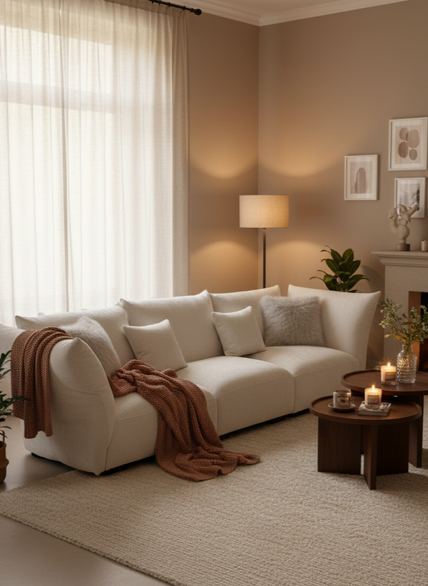 Petal 4 Seat Sofa - Fabric