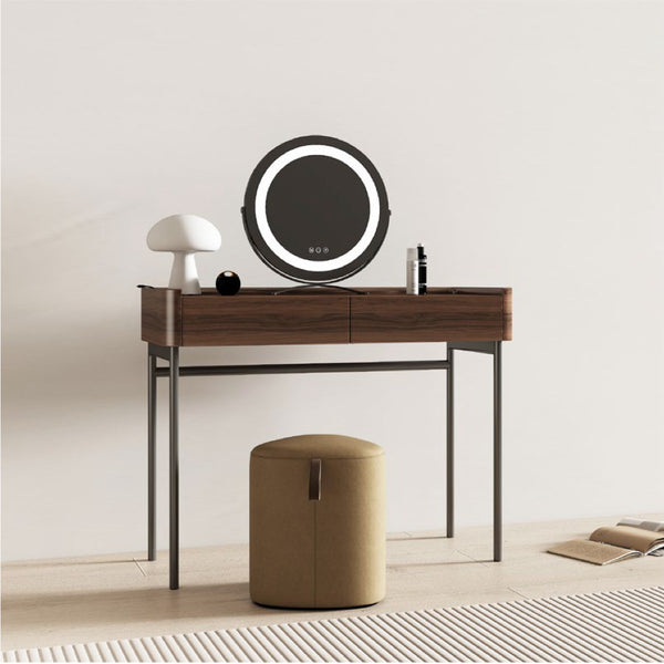 Luna Slimline Walnut Console