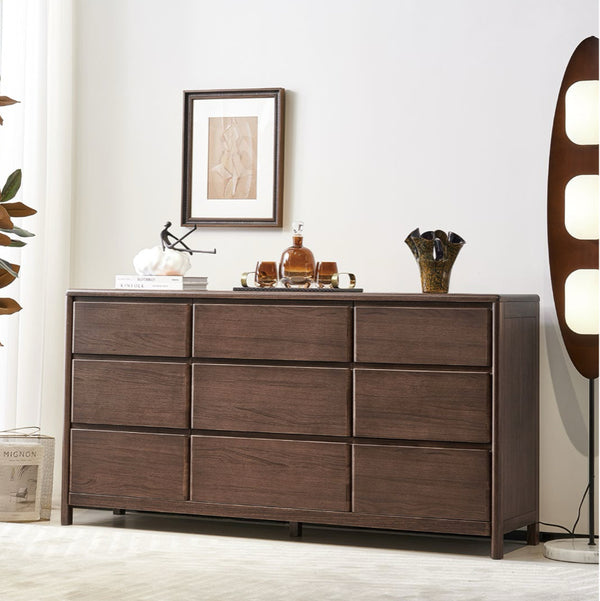 Solace Solid Wood 9-Drawer Chest