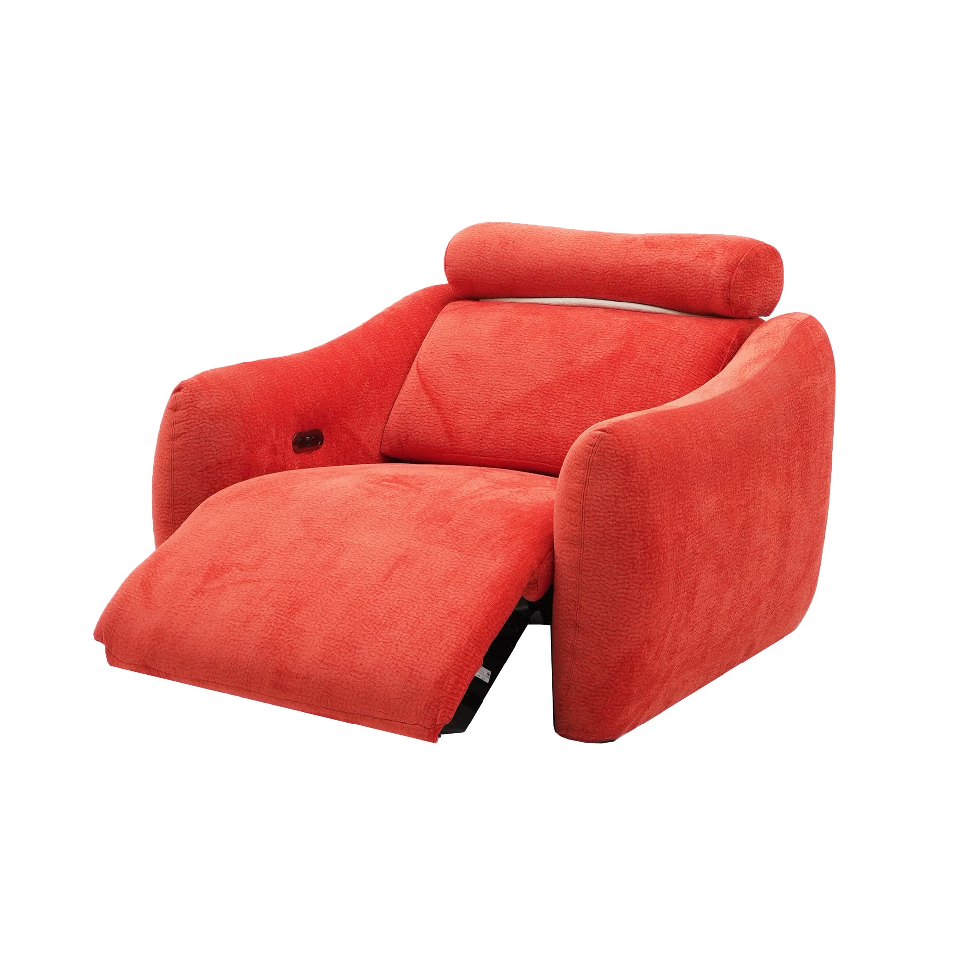 Sugar 3 Seat Dual Electric Reclining Sofa with Adjustable Headrest - Fabric