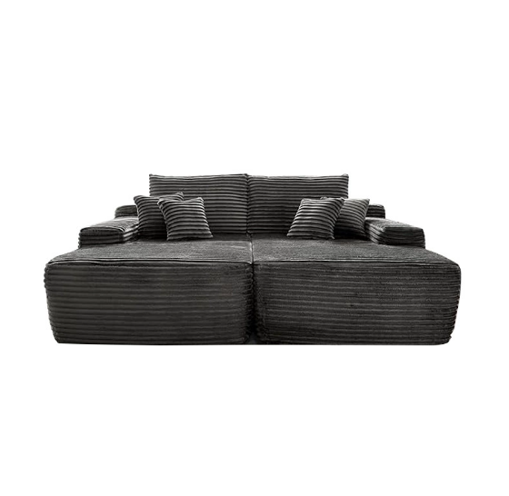 Mofufu 3 Seater Modular Sofa Bed - Fluffy Corduroy