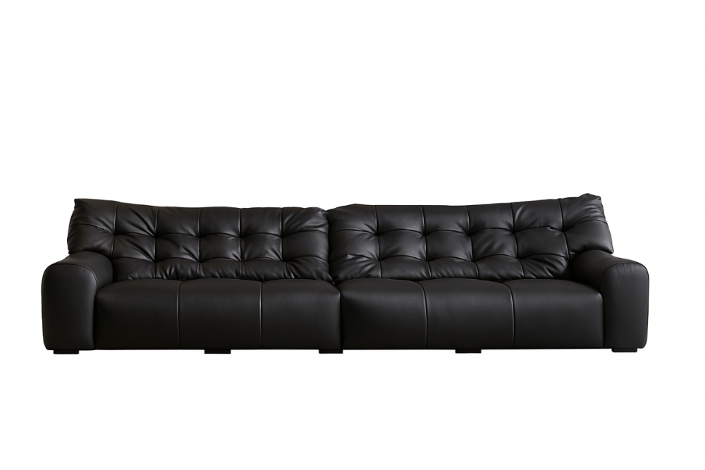 Black Bear 3 Seat Sofa - Leather